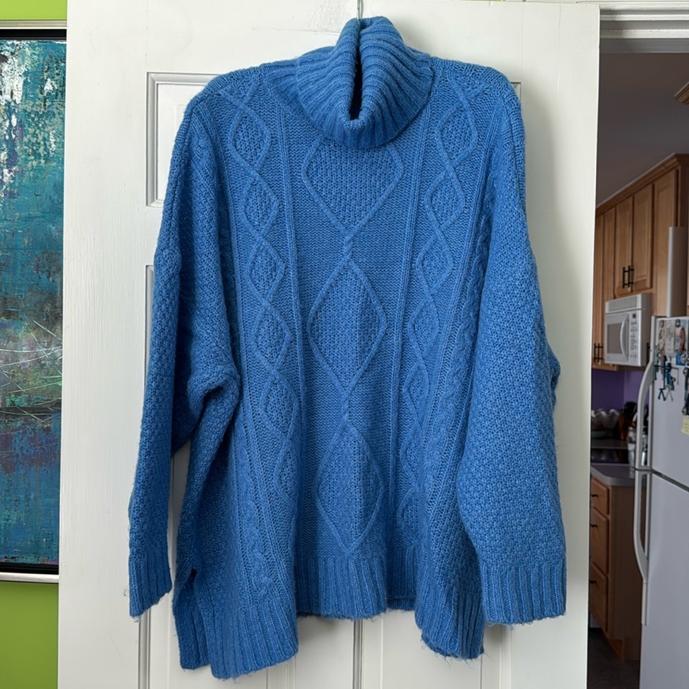 Aerie Cable Knit Turtleneck Sweater